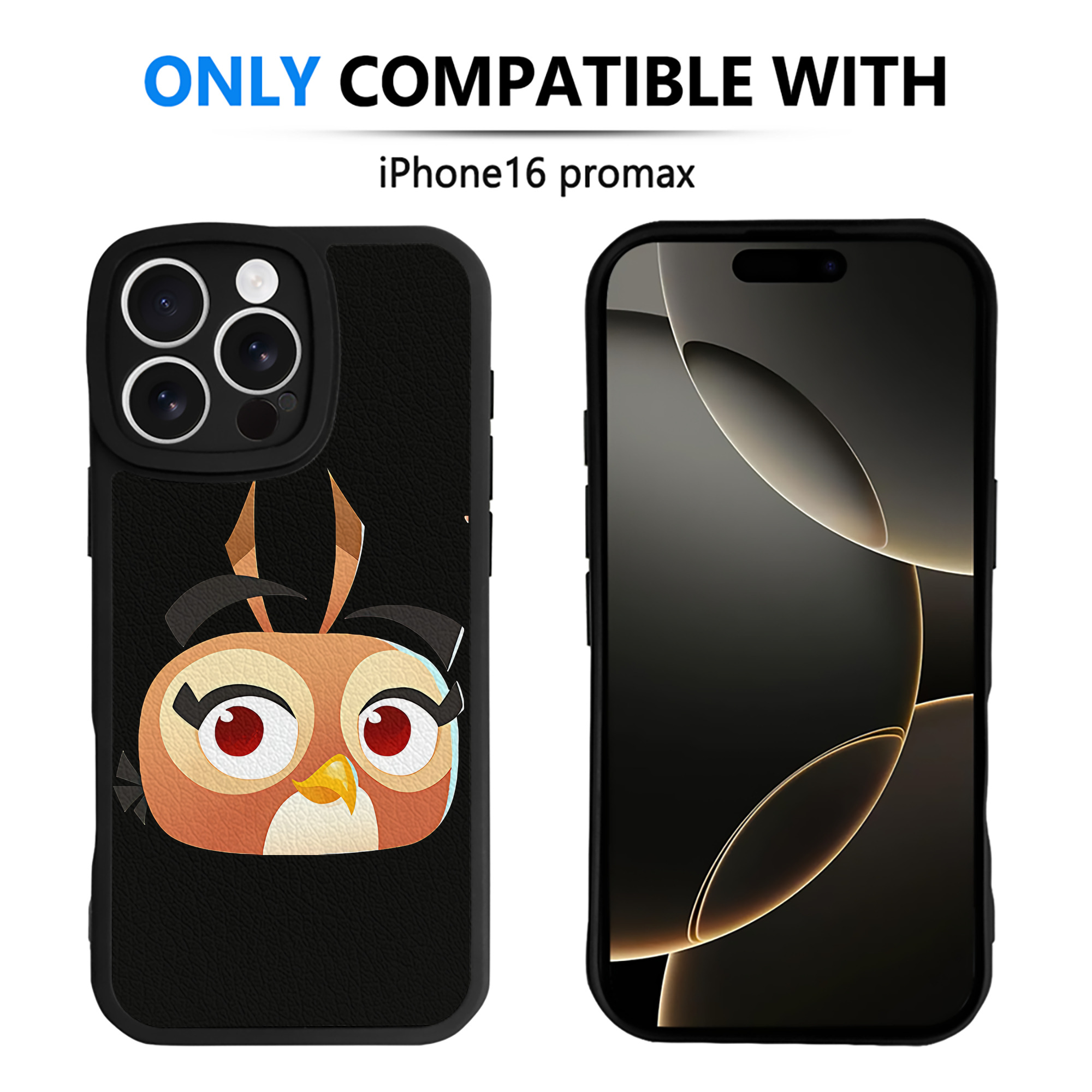 （画像用） Angry Birds アングリーバード 【iPhone 16シリーズ対応】シリコンスマホケース（レザー調） 材質：シリコン